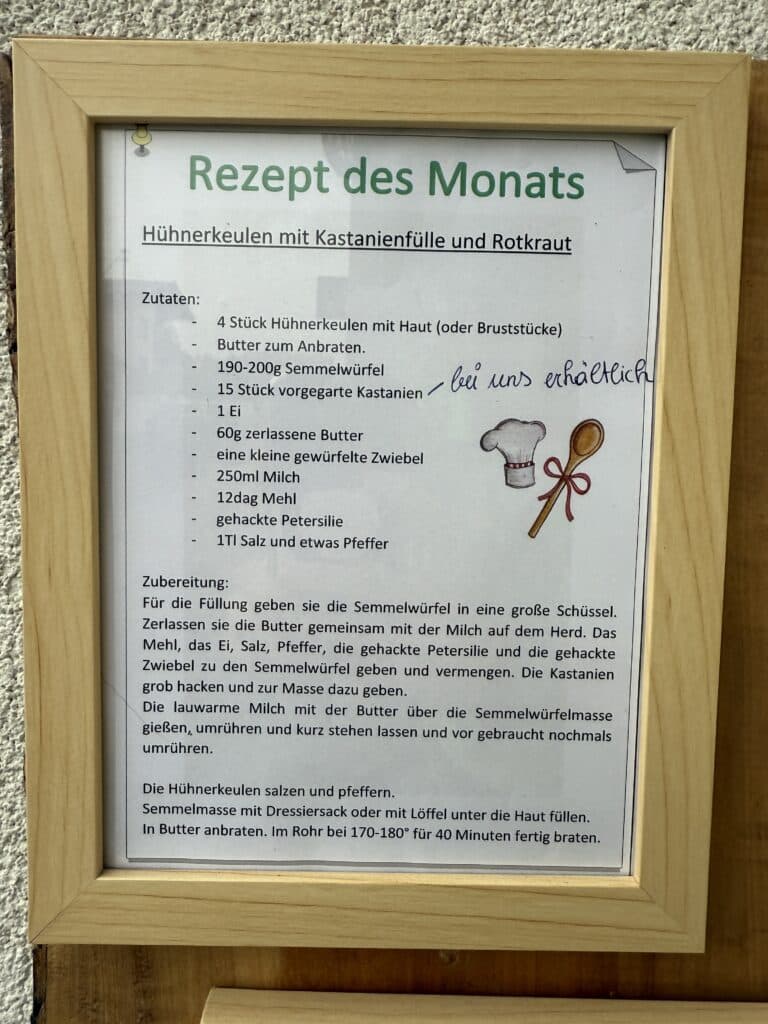In diesem Monat gibt es ein leckeres pikantes Rezept.
