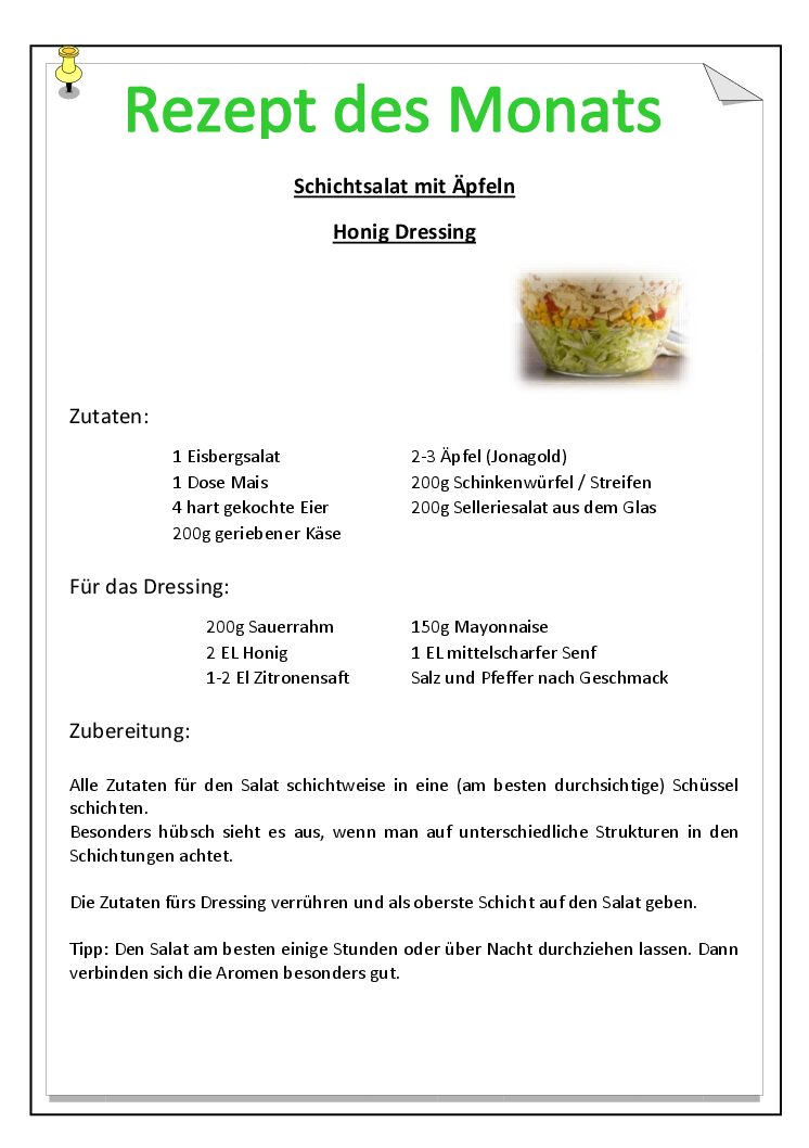 Ein sommerliches Rezept !